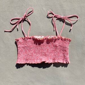 Faithfull  La Maison Smock Swim Top Pink M